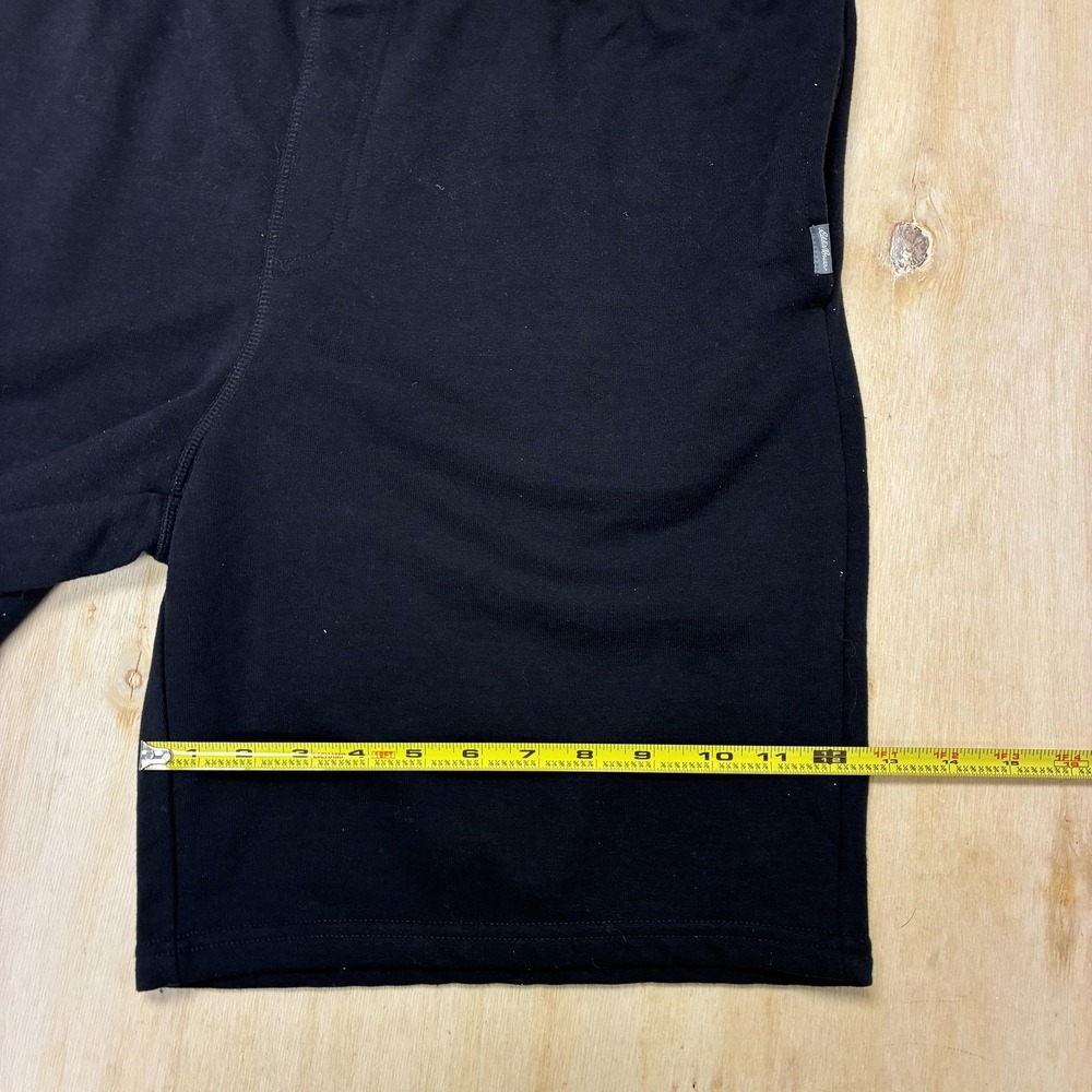 Eddie Bauer Lounge Shorts Mens XL Black Jersey Lounge Sleep Drawstring Waist - Picture 8 of 10